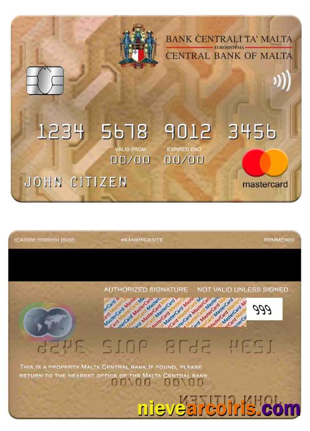 Malta Central Bank mastercard